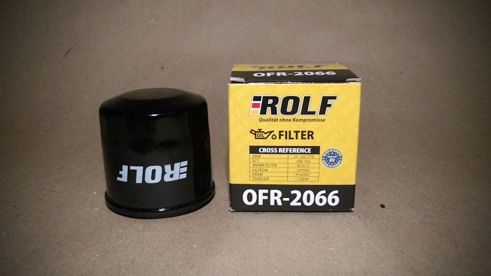 Вскрытие масляного фильтра ROLF OFR-2066
