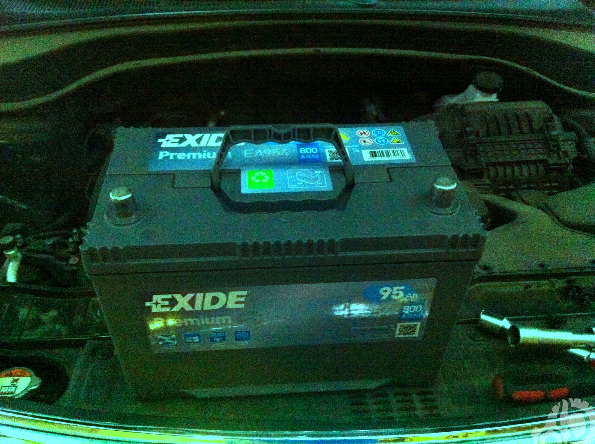Замена аккумулятора — Exide EA954 95ah 800ar.
