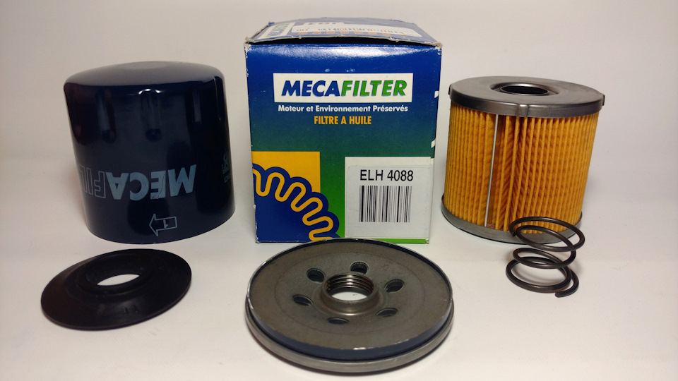 Вскрытие масляного фильтра MECAFILTER ELH 4088