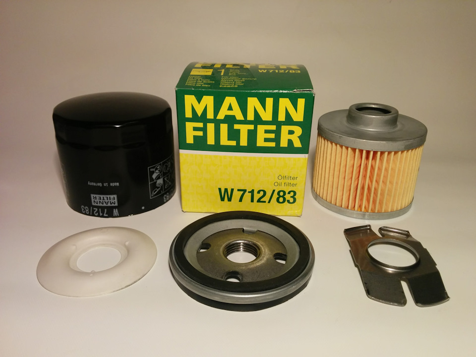 Вскрытие масляного фильтра MANN W712/83