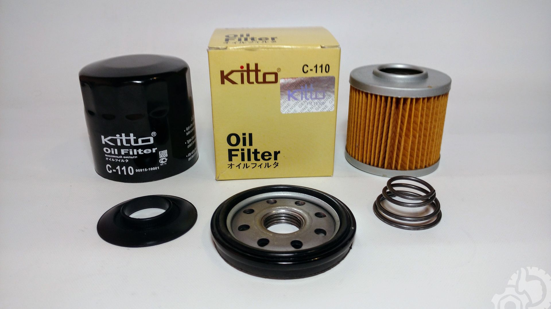 Вскрытие масляного фильтра Kitto C-110